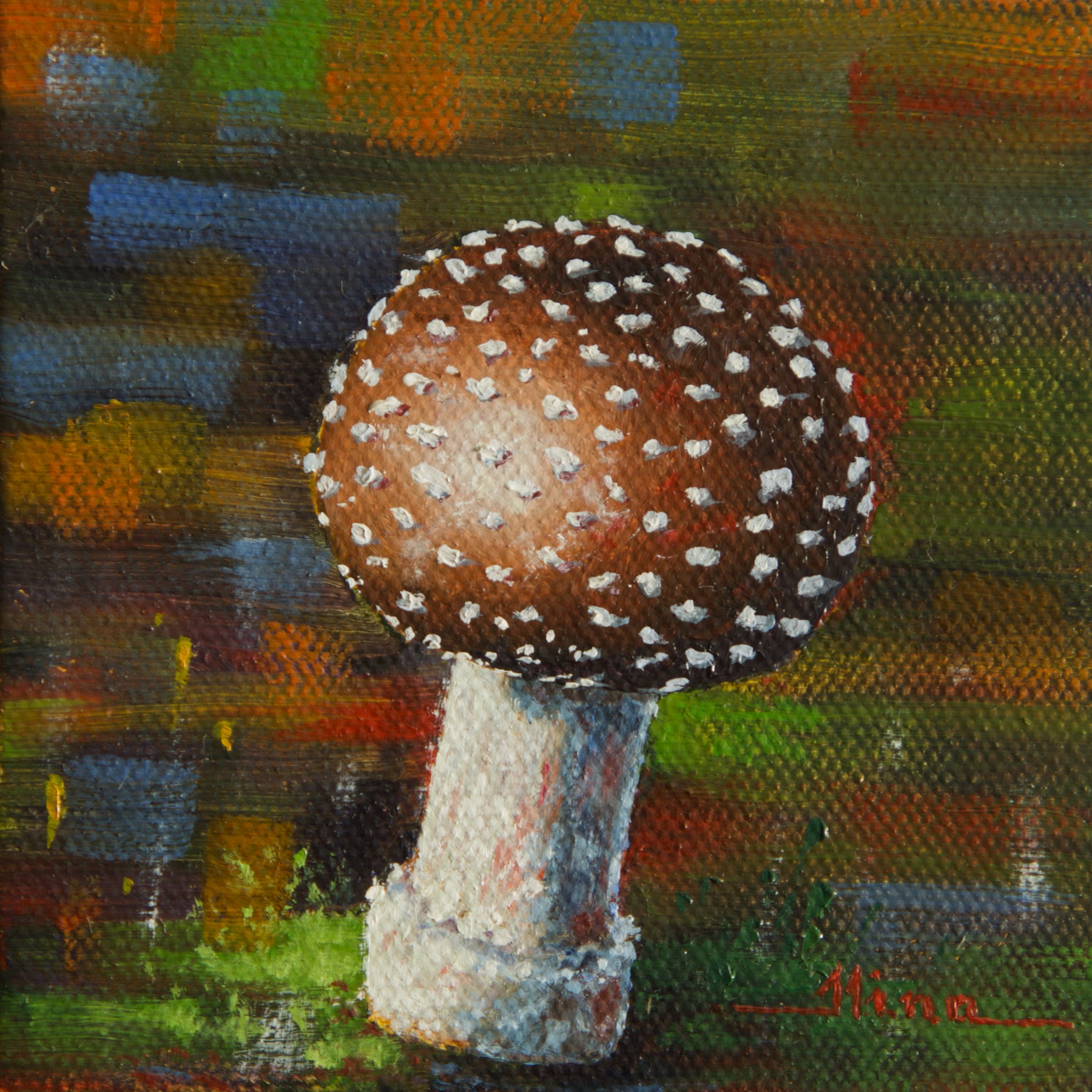 “The Fun Guy” — oil painting