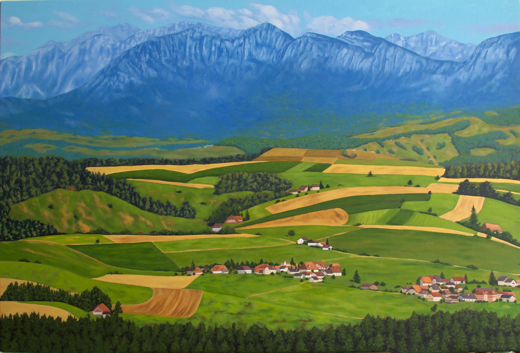 "Hochwachtturm" — oil painting