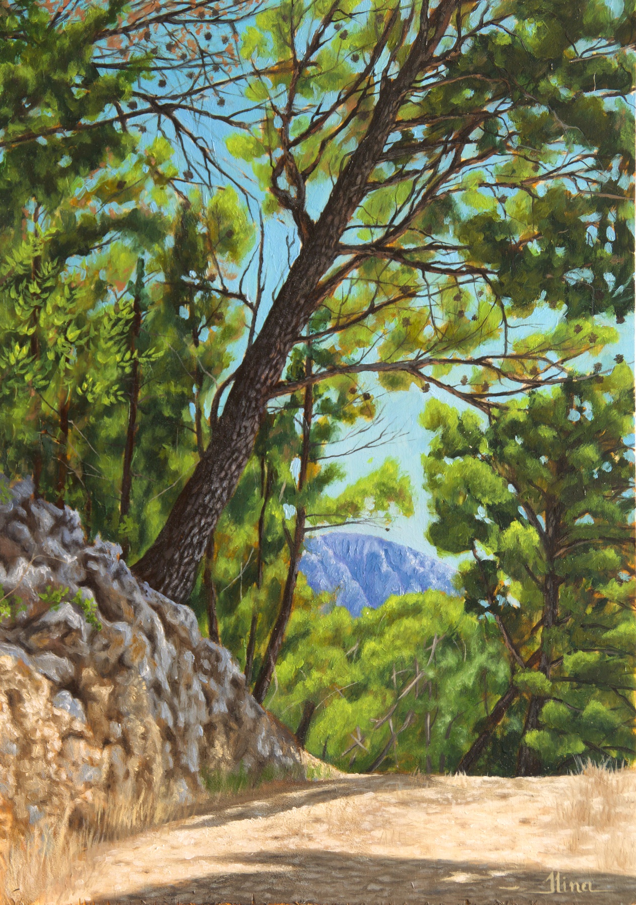 “Window into Summer” — oil painting