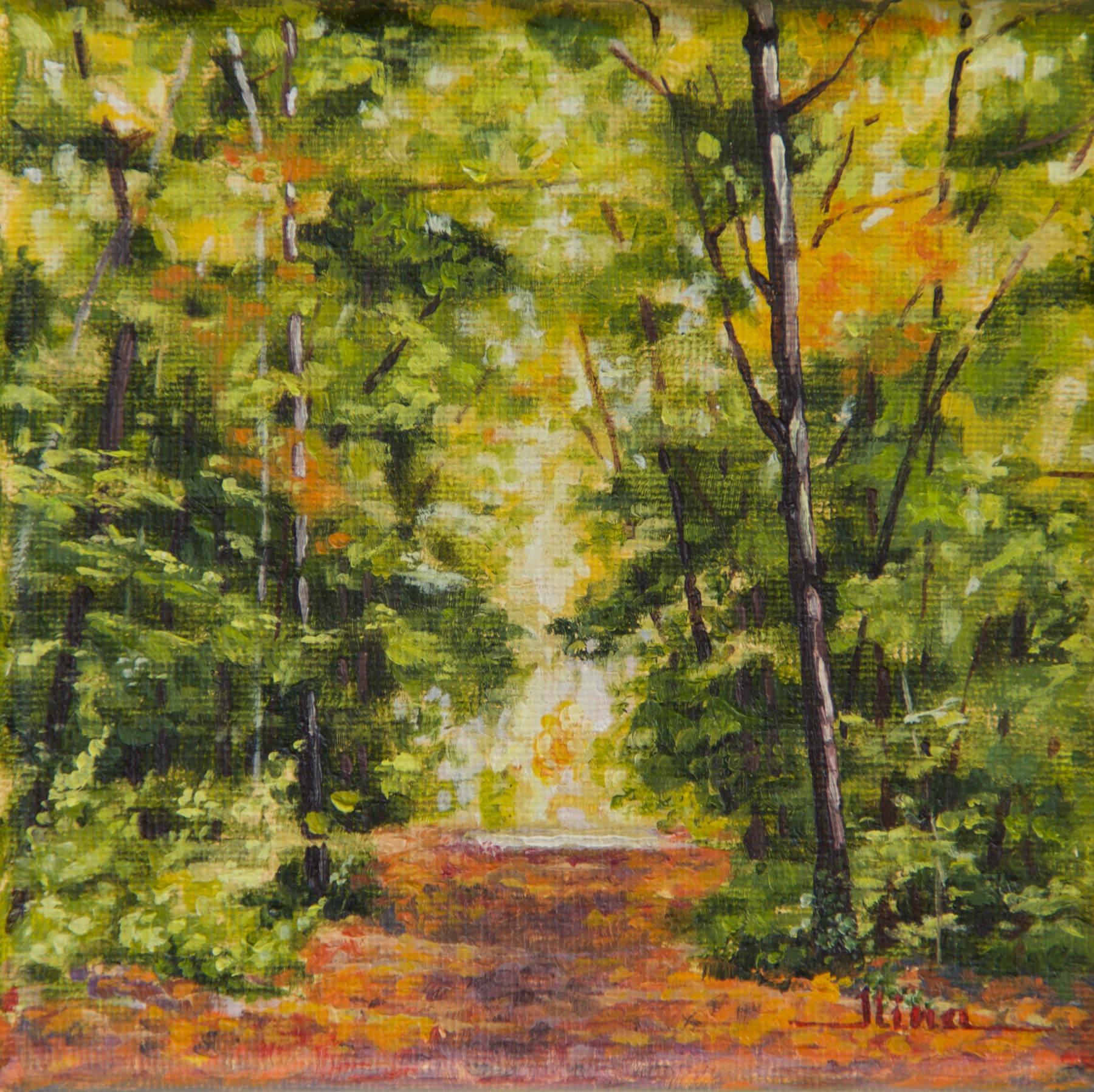 "Nach Grünau" — oil painting