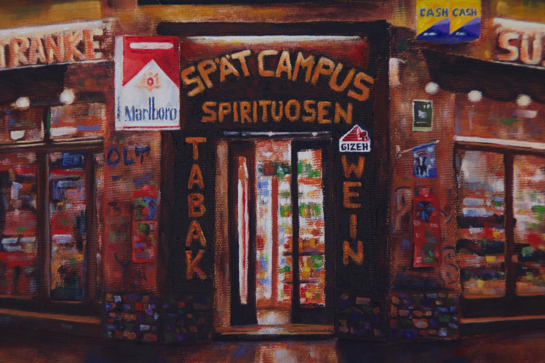 "On Weserstraße the Light is Always On" — detail 2