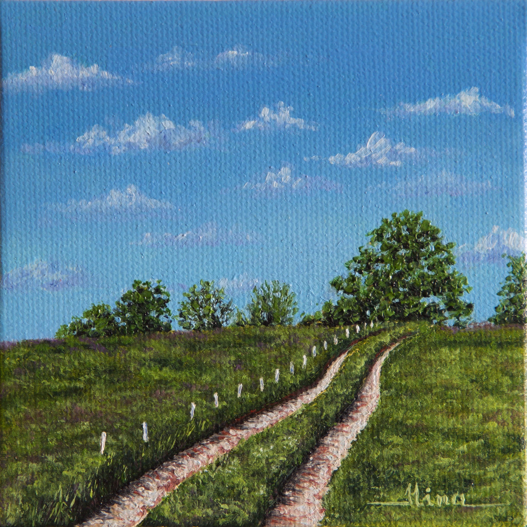 "Enchanting Simplicity" — oil painting