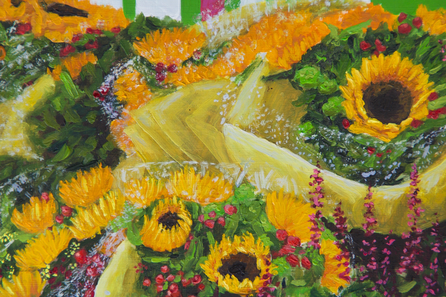 "Fuchsien auf Boxi" — detail 1